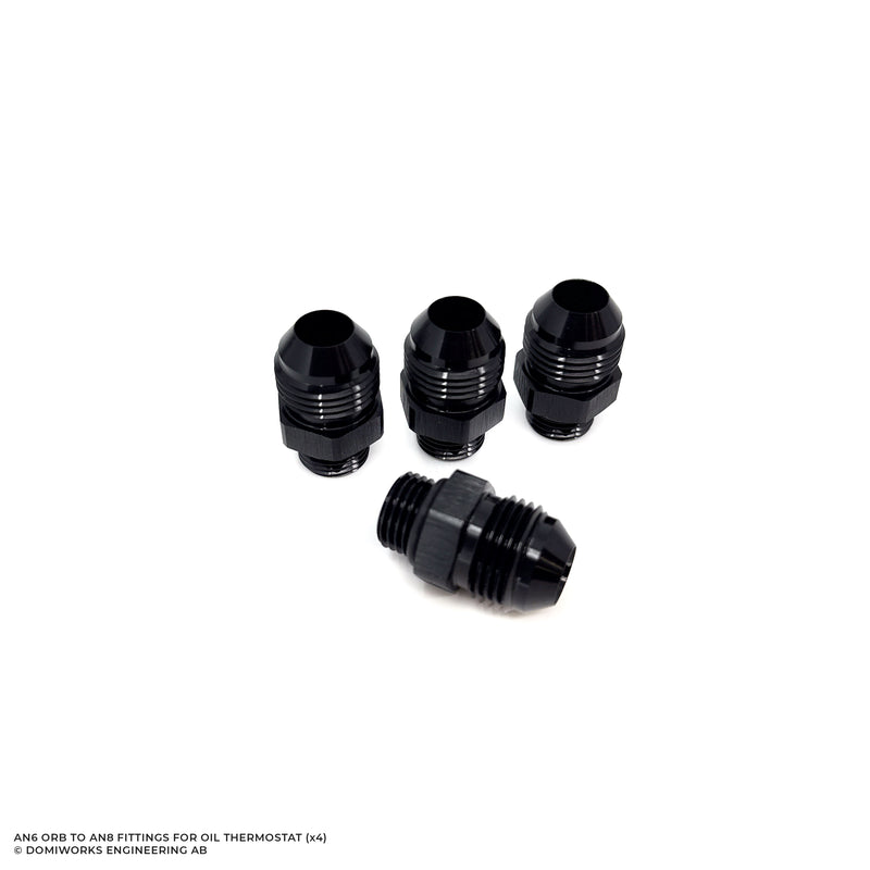 8HP/DCT ORB-6 TO AN8 CONNECTORS  FOR OIL THERMOSTAT (x4)